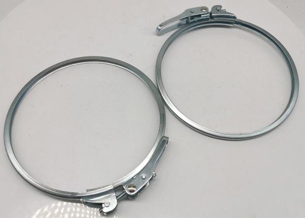 160mm Slim Rapid Lock Ring Steel ODM Galvanized Pipe Clamp