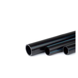 Pipe d'eau hdpe attrayante en bande noire/bleue DN20mm-1600mm Services de d