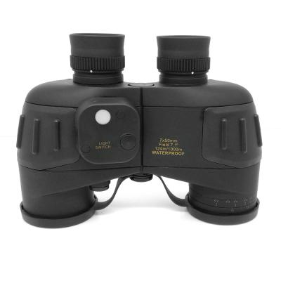 telescópio Marine Binoculars do telefone celular de 10x50 12x50 7x50mm com compasso