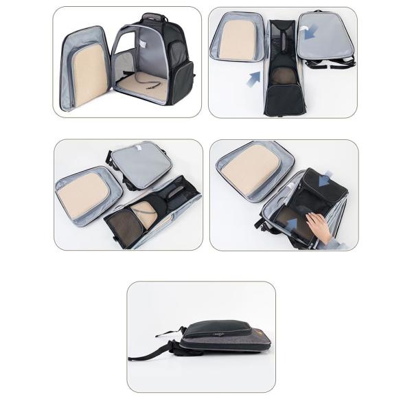 Торба для домашних животных большое пространство тихий универсальный колесный складный троллейбус