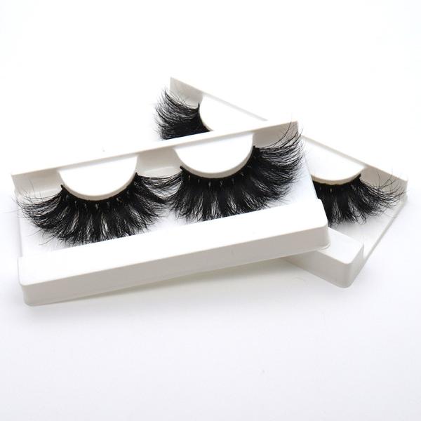 Full Strip Cruelty Free Eyelashes , Fluffy 18mm Mink Lashes