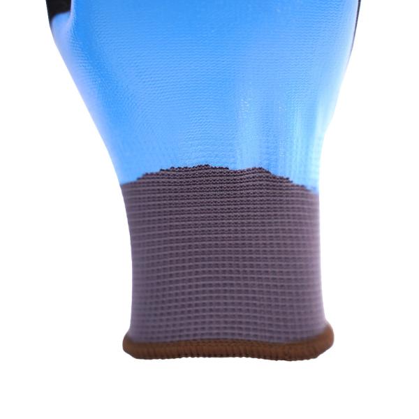 Fully Coated Nitrile Work Gloves Double Coated Waterproof Safety Gloves Construction