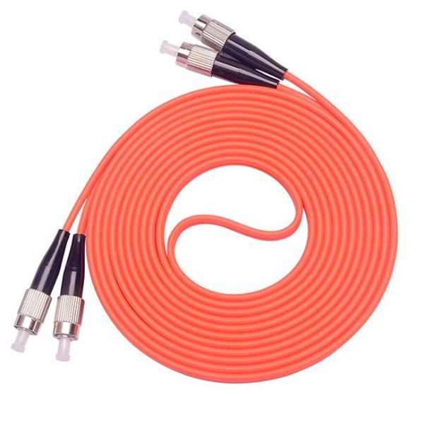 Duplex Fiber Optic Patch Cord 2.0mm LSZH FC UPC - FC UPC Multimode  OM1