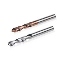 Torsion enduite du carbure 5XD de commande numérique par ordinateur d'outils de perçage de carbure d'acier de tungstène de HRA 91~93.5