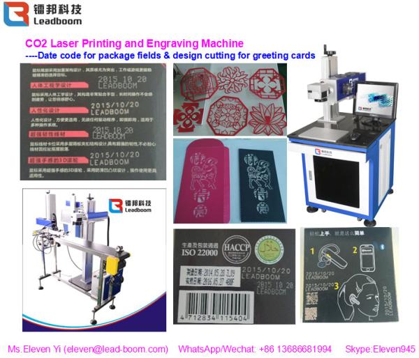 Laser Glass Engraving Machine , Laser Metal Engraving Machine For  Food Packaging