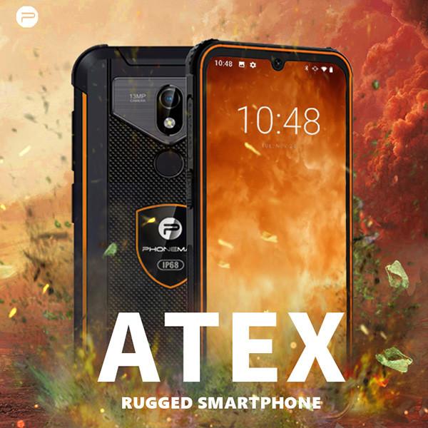 128G Rugged ATEX Rated Phone 10000mah 6 polegadas