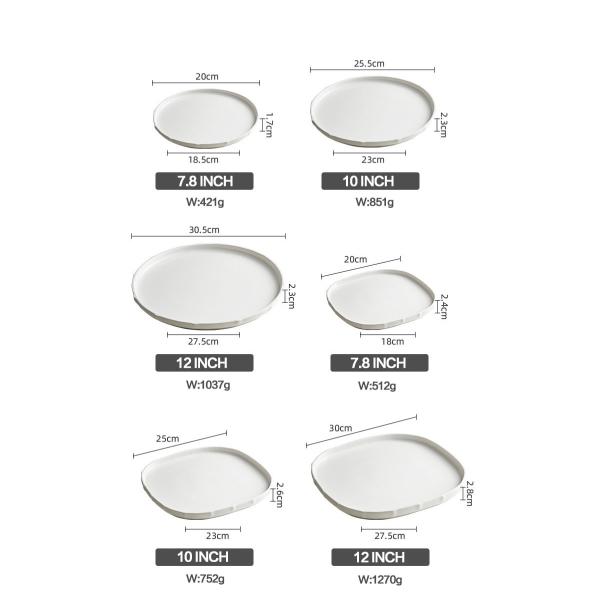 Полигональная таможня напечатала керамические плиты с 8 дюймами 10 дюймов размер 12 дюймов