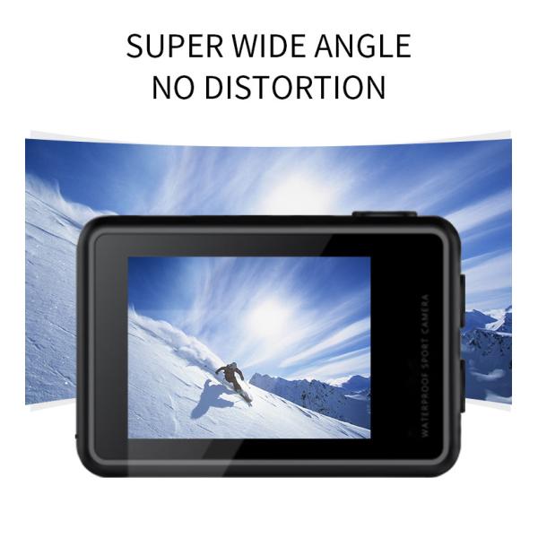 Real 4K FA07A 1080P Sports Camera Wifi Action Camera Outdoor Dual Screen For Diving