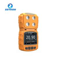 Le détecteur de gaz multi portatif de MS104K Zetron détectent 4 de l'analyseur de gaz H2/O2/CH4/C2H6