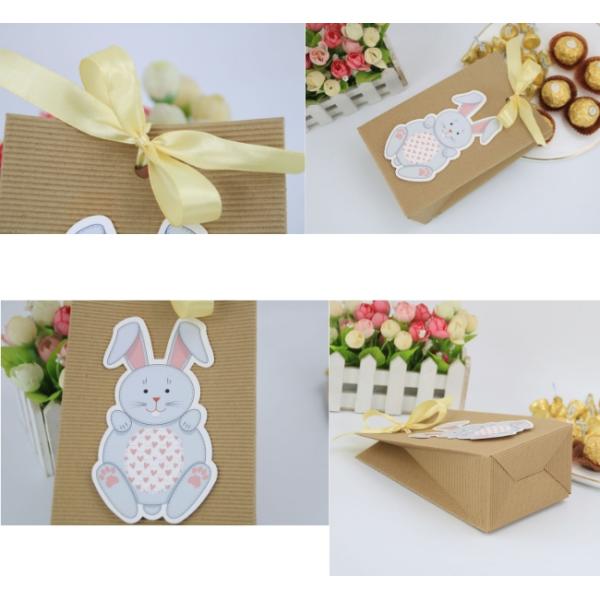Подарок ленты упаковки еды кролика дня пасхи Biodegradable бумажный кладет 25g в мешки