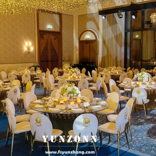 Modern Design Unique Shape Leg Gold Painting Velvet Outdoor Hotel Wedding Wholesale Throne Chairs