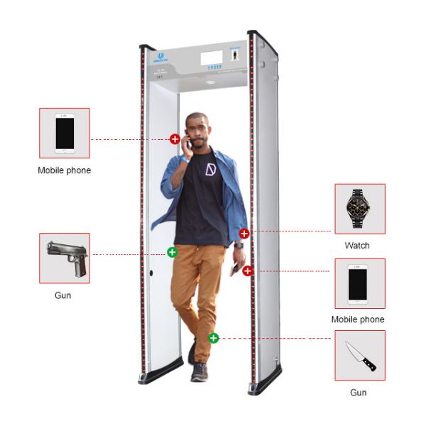 24 Zones Archway Metal Detector Body Scanner With 300 Sensitivity Level