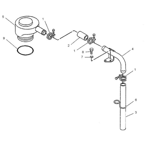 CAT 3306 C6.4 Excavator Engine Parts Respirator 5I7725 5I-7725