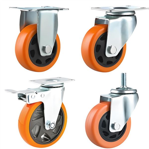 Wear Resistant and Environmentally Friendly Scaffolding Castors with Dual Safety Locking System for Mobile Scaffold Wheels