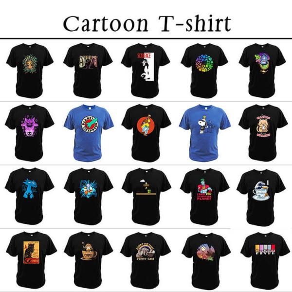 O Neck Short Sleeve Compression T Shirt Anime Colorfastness Unfading