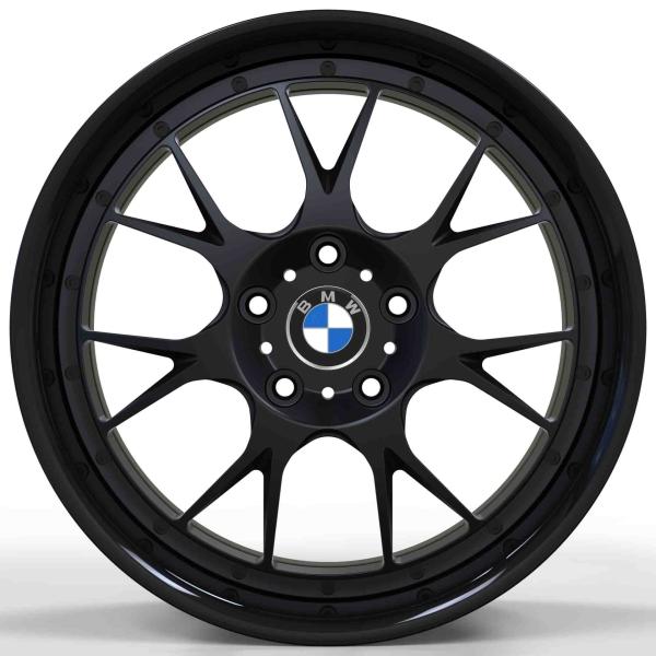 PCD 5-108 Two Piece Forged Wheels ET10 Matte Black Rims 20 Inch