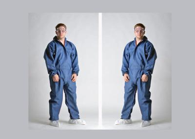 Latex Free Disposable Coverall Suit , Disposable Chemical Suit Low Linting