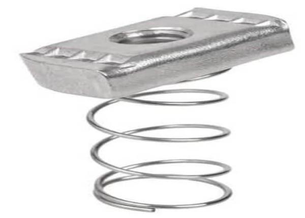Metal Nut M6 M8 SS 304 316 316L Stainless Steel Spring Nut For Food Processing Equipment