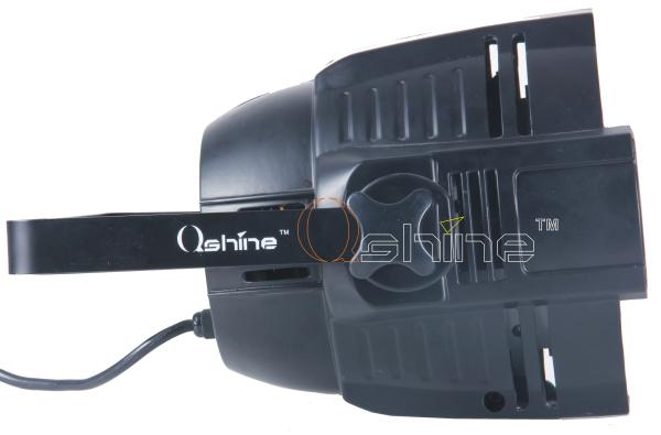 high power DMX512 Led Par Lights 9 ch 55pcs RGBWA zoom , black cast