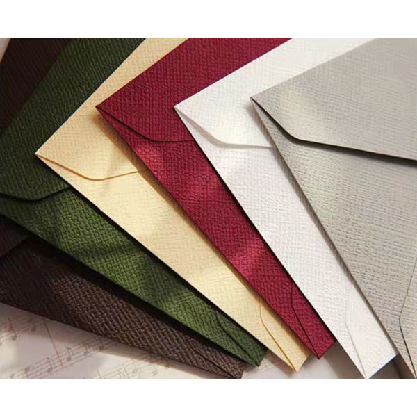 Retro 250gsm Linen Texture Gift Card Envelopes A2 Invitation Envelopes