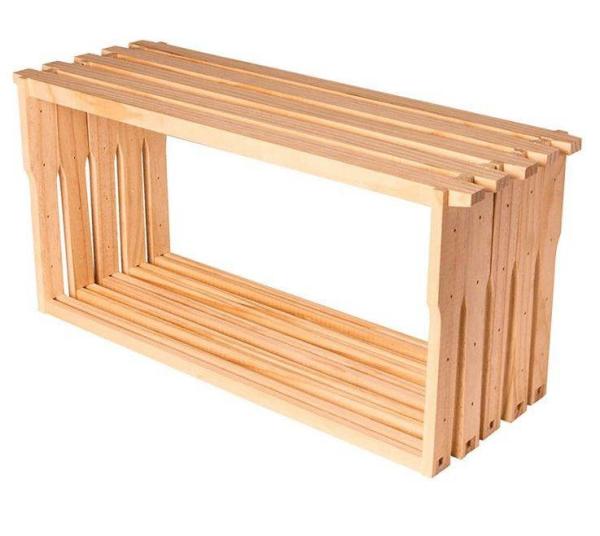 Vente en gros Langstroth personnalisable de haute qualité Fames Ruche et cadre en bois