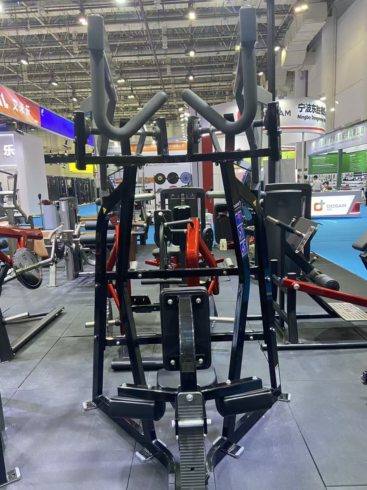 Lateral High Row Machine Plate Loaded Back Trainer for Commercial Gym Strength Training