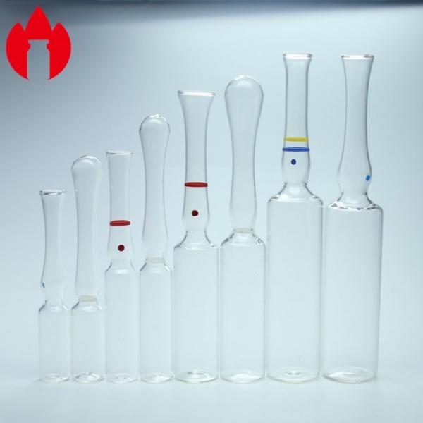 Pharmaceutical Glass Ampoules Types , Ampoule Container Transparent / Brown Color