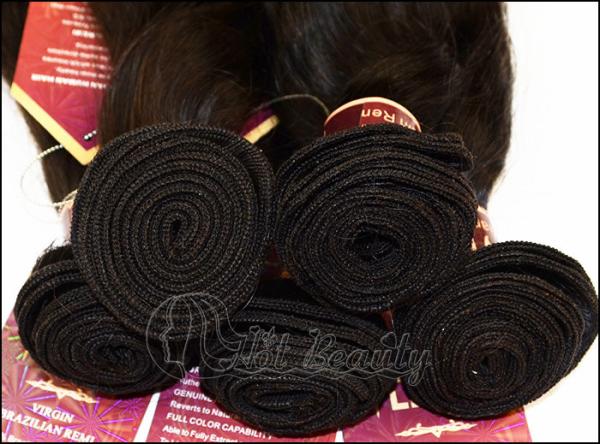 Natural Wave Remy Brazilian Virgin Human Hair Extensions 12'' - 32'' Black