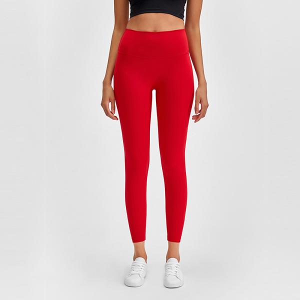 Finished High Waisted Squat Proof Leggings Breathable Full Length Yoga Pants