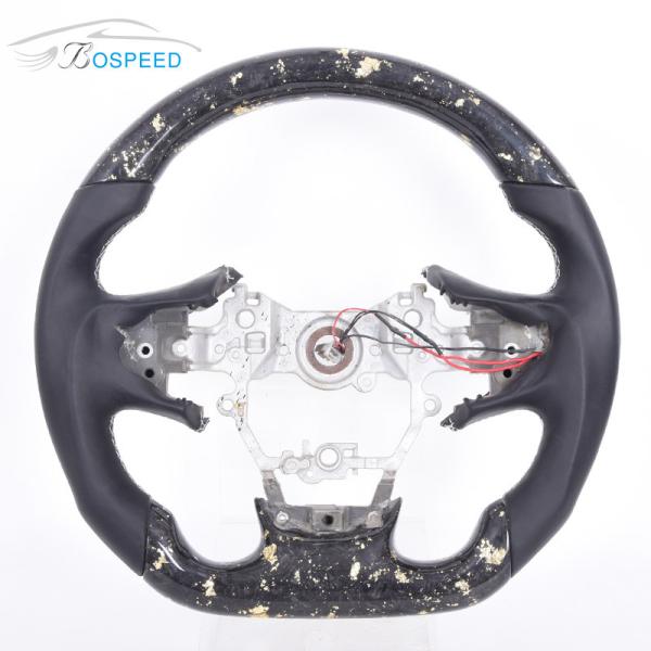 Sports Forged Alcantara Smooth Toyota Leather Steering Wheel Carbon Fiber Material