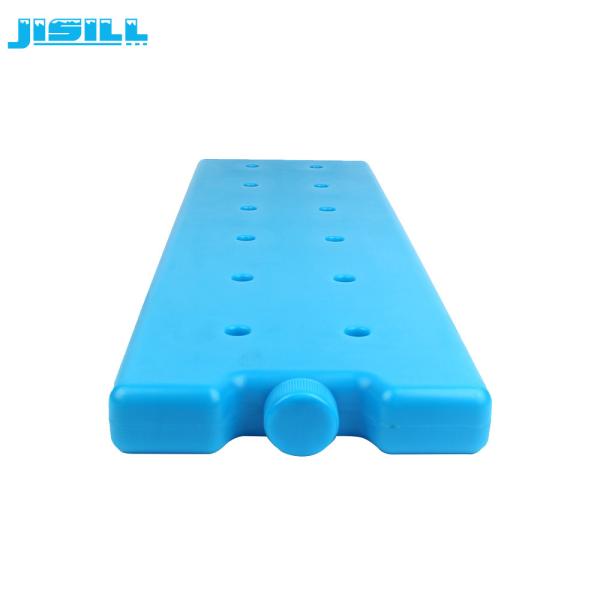 Grade de alimentos HDPE grandes pacotes de gelo mais frios peso leve 64.8 * 20 * 4.2cm com pó de resfriamento para alimentos congelados