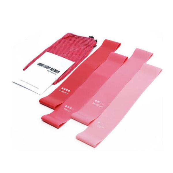 0.45mm Debossed Logo TPE Resistance Bands BSCI Eco Friendly