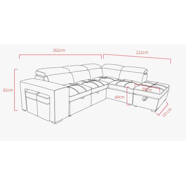 OEM/ODM New arrival living room sofas super modern style living room furniture top quality L shape couch sofas