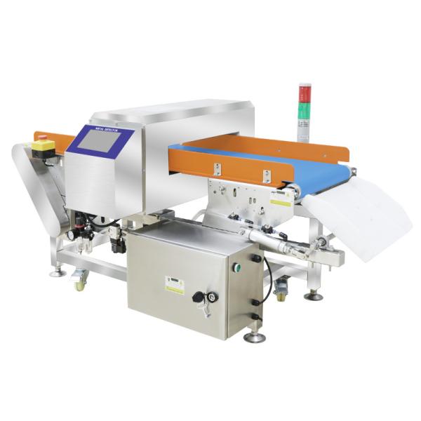Industrial Factory Barbecue Meat Food Safety Conveyor Automatic Rejection Metal Detector Machine
