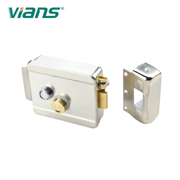 Fail Secure 12V High Security Rim Lock Double Cylinder For Outdoor Entrance Door
