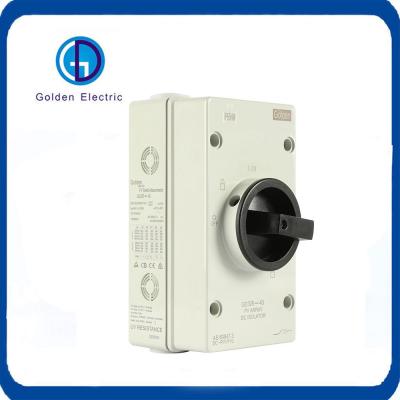 Série de Revestimentos Impermeáveis ao Ar Livre 1000V 1500V 16A 25A 32A Comutador Solar PV DC Isolador