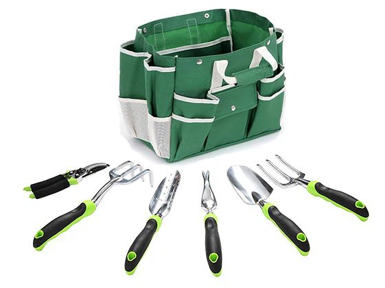 9 Piece Specialty Lady Garden Tool Set Heavy Duty Flower Design Garden Tool Set Gardening Tool With Bag
