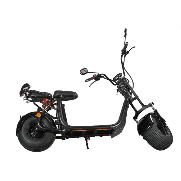 Citycoco 2 Wheel Electric Scooter 20 Degrees Climb Capability Double Hydraulic Disc Brake