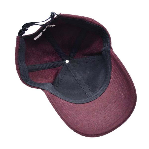 High Profile 6 Panel Baseball Cap With Adjustable Strap Closure And Cotton Sweatband