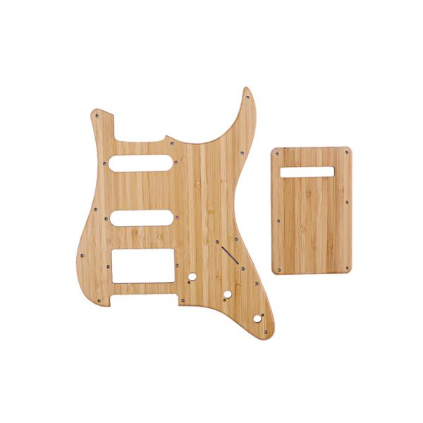 SSH Бамбуковый электрический гитарный пикгард Задняя пластина Скретч-пластина для запасных частей ST гитары