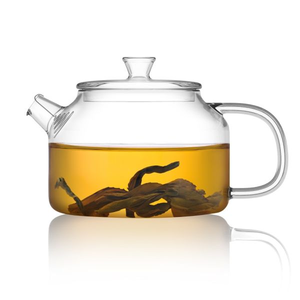 Samadoyo 2024 Hot Selling High Borosilicate Glass Transparent Belt Cup Teapot Eco-Friendly 180ml Tea Set Customizable Minimalist