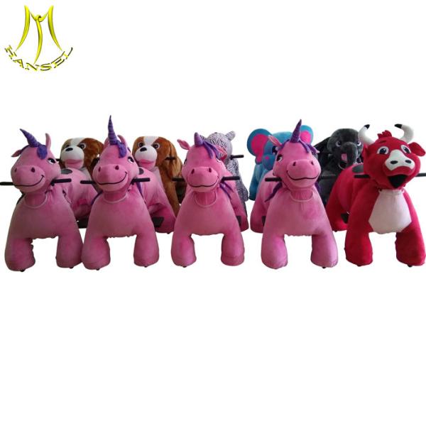 Hansel Coin operated dog ride on stuffed animal ride on wheels for sale
