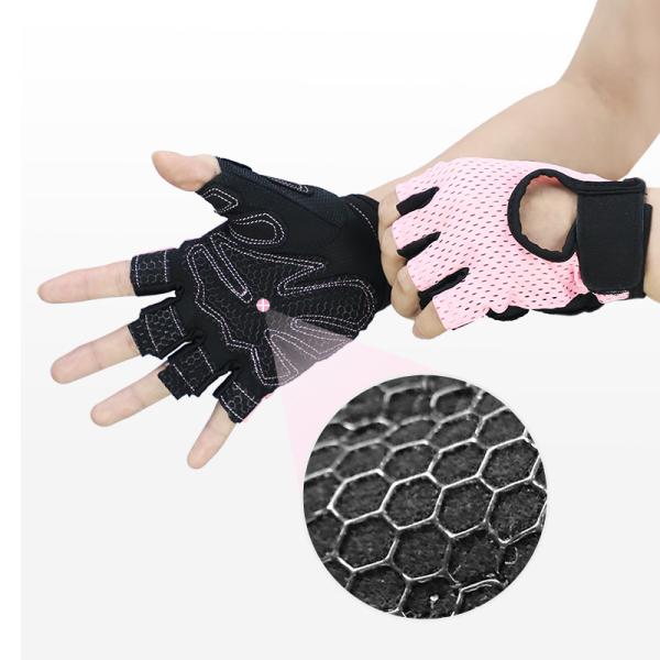 Fashion half finger cycling fitness custom gym weight lifting gloves for women