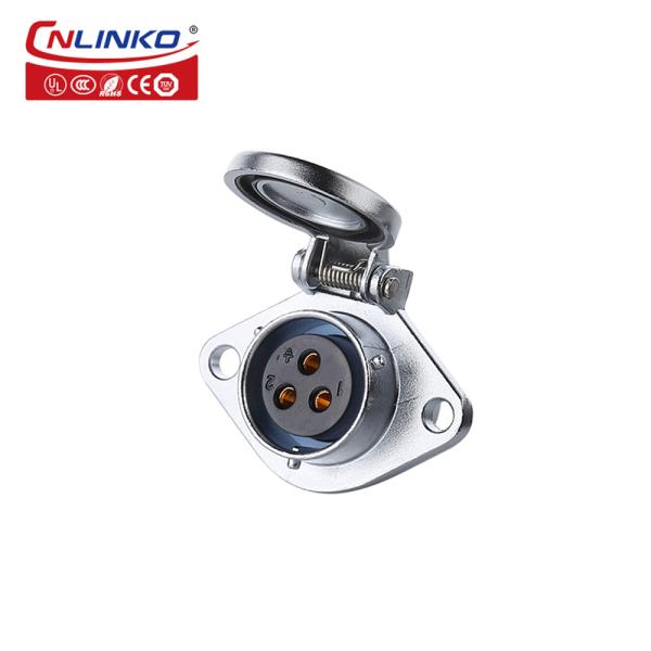 CNLINKO Waterproof Jack Shields E Bike Battery Power 3 Pole Connector Male 3 Pin Female 5 Pin Male and Female