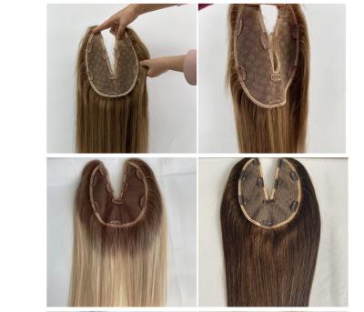 Handmade or Machine U/V Shape Full Lace Topper Women Hair Pieces Cuticle Aligned Virgin Human Hair U Part Clip in Extensions