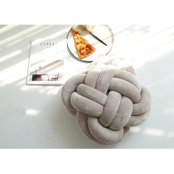 Velvet Decorative Throw Pillows Multiple Colors Handmade Portable Knot