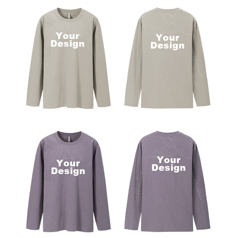 Unisex Reflective Mountain Long‑Sleeve Tee | 2026 Autumn Outdoor Hiking T‑Shirt OEM ODM
