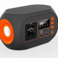 Station solaire d'urgence portable pour la maison 86,4Wh avec lampe de poche intégrée