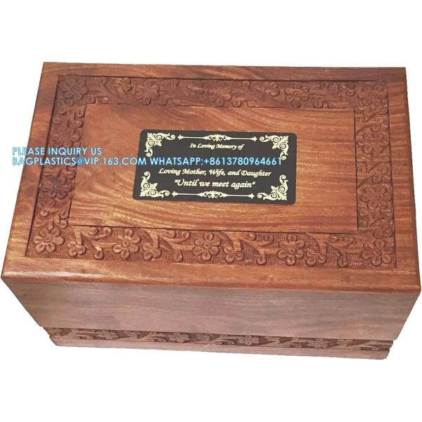 Handmade Rosewood Urn For Human Ashes | Tree Of Life Wooden Urns Hand-Crafted - Funeral Cremation Urn For Ashes
