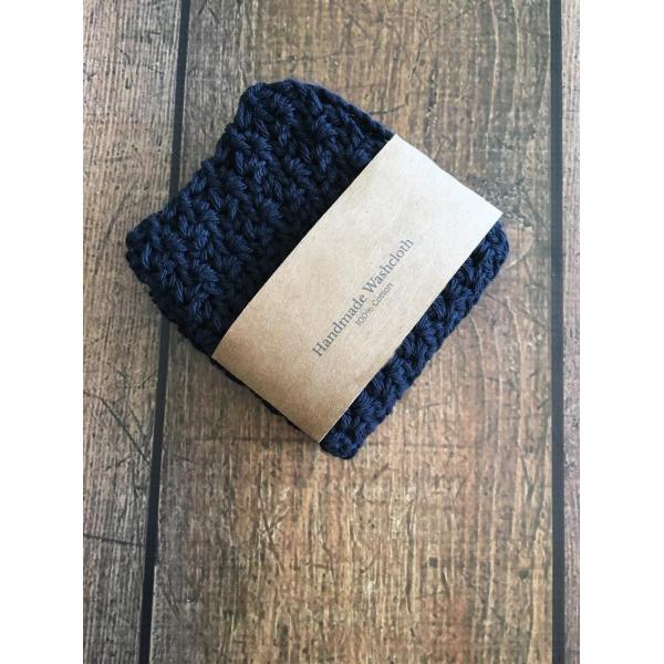 Y-F Grey Cotton Washcloth Crochet Natural Cotton Wash Cloth Face Cloth Dish Cloth Cotton Towel Gift for Mom